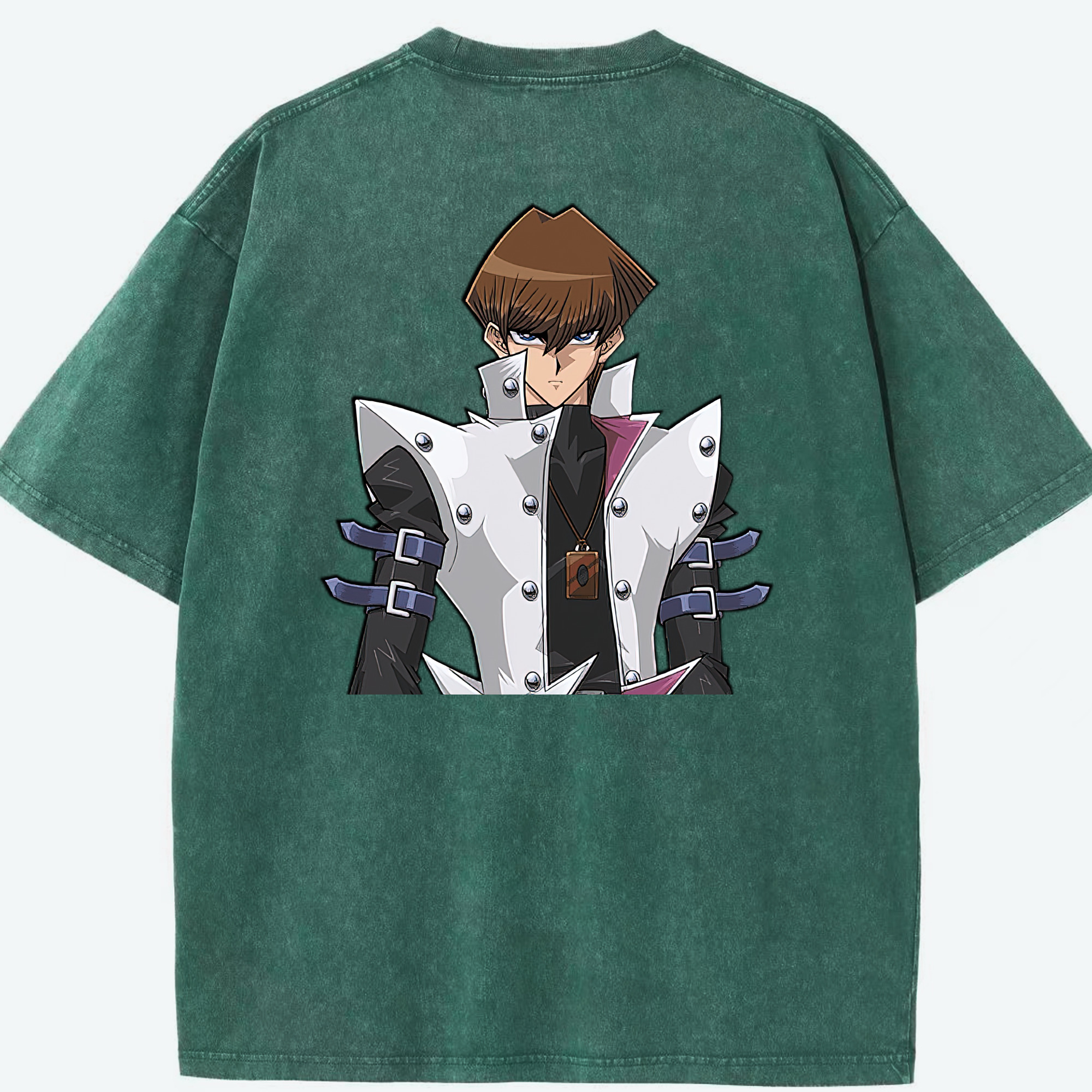 （画像用） 遊☆戯☆王 Yu-Gi-Oh! 綿100% ヴィンテージ風 半袖Tシャツ（背面プリント）